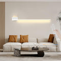 Wall Lamps Lights LED Indoor with Remote Control Dimming with Spotlight Long Strip Aluminium for Bedroom Stairs Living Room (White Left 120cm)