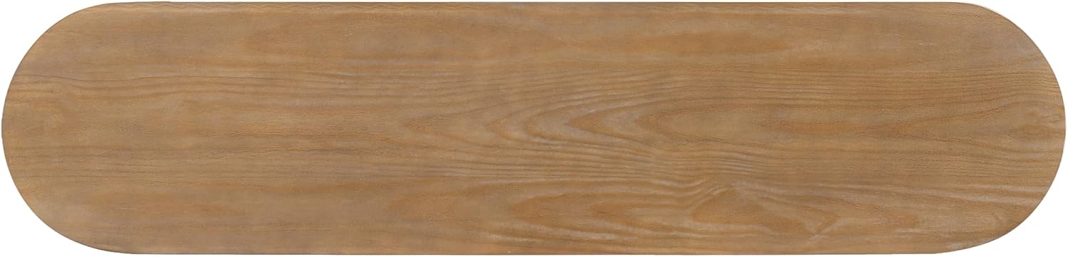 Christopher Knight Home Arford 62.8' Indoor Pine Dining Bench, Solid Wood Bench Seat for Dining Table, Modern Oval Dining Seat, Spacious Seating, Long Footstool for Living Room Dining Room, Pine Wood