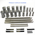 Machinery Keyway Tools, Push Type Keyway Broaches Industrial Tools 30 Pcs Keyway Broach Set in Fitted Box, 5 Pcs Broach 18 Collared Bushing 7 Gaskets