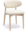 Tov Furniture Zinea Cream Performance Textured Velvet Dining Chair