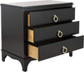 Safavieh Home Collection Hannon 3 Drawer Contemporary Nightstand