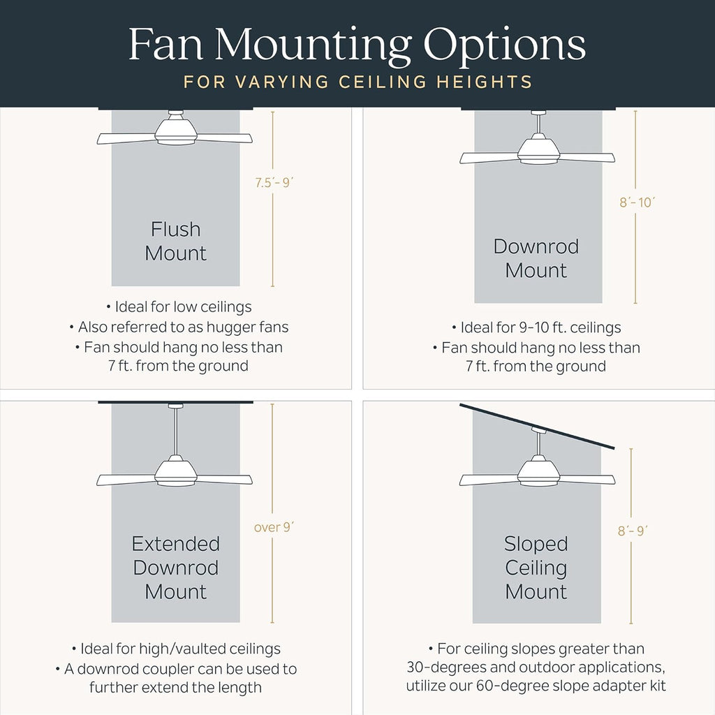 Kichler Ridley II 52' Ceiling Fan and Light Kit in Natural Brass, 3-Blade LED Ceiling Fan in Cherry Finish, 3000K, (52' W x 14.5' H), 300027NBR