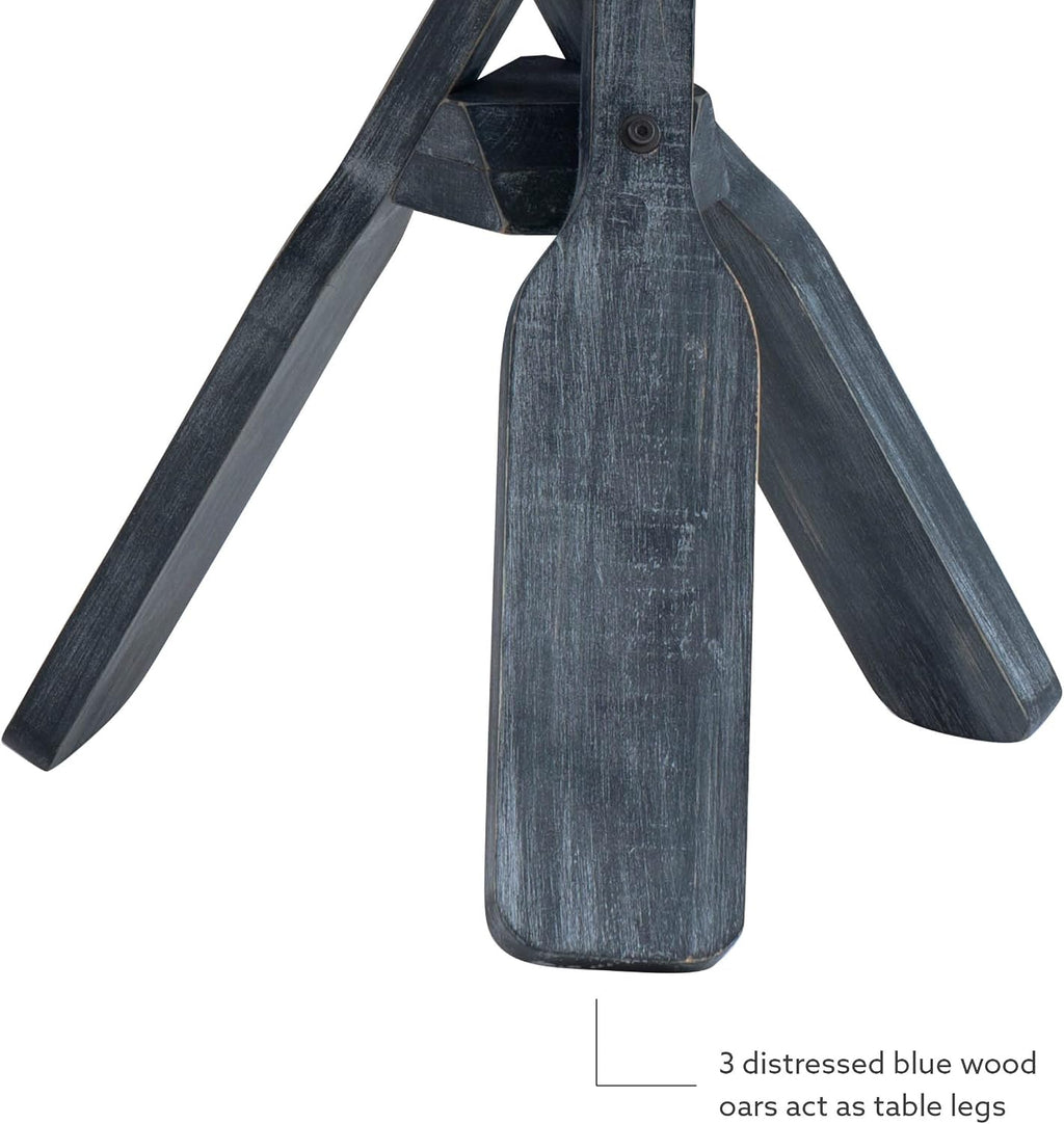 Powell Oakley Blue & Grey Oar Accent Table