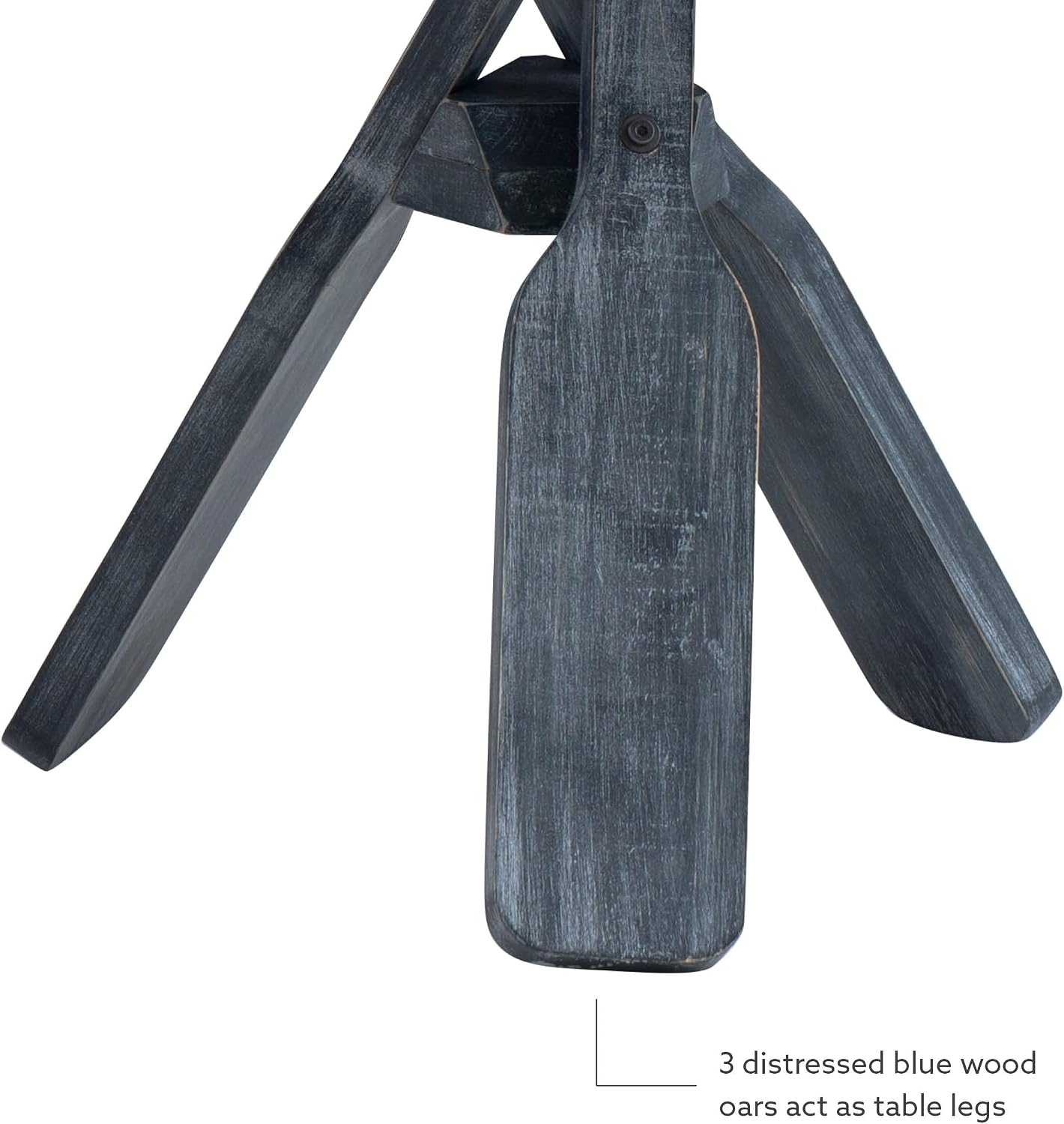 Powell Oakley Blue & Grey Oar Accent Table