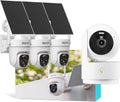 Vicohome AI 2K Outdoor Solar Battery Security Cam & Indoor Plug-in Cam System, Two Way Audio, Motion Detection, 360° View, Easy to Setup, Color Night Vision, Audible Siren, 180 Days Exchange Policy
