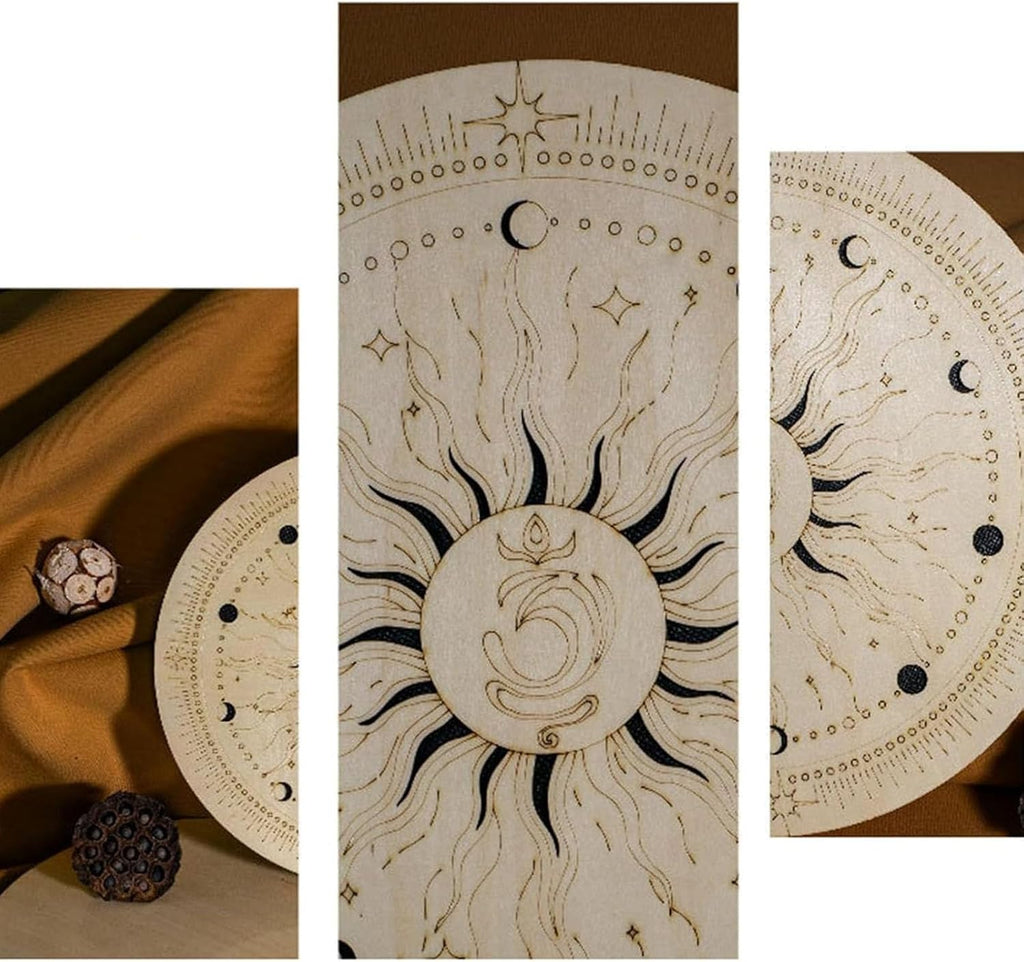 12 Inch Ocean Drum Rain Disk, Stream Drum Rain Drum, Hand Disc Drum, Wooden Ocean Drum Rain Disk, Gift for Yoga Meditation, for Spiritual Music, Reflection