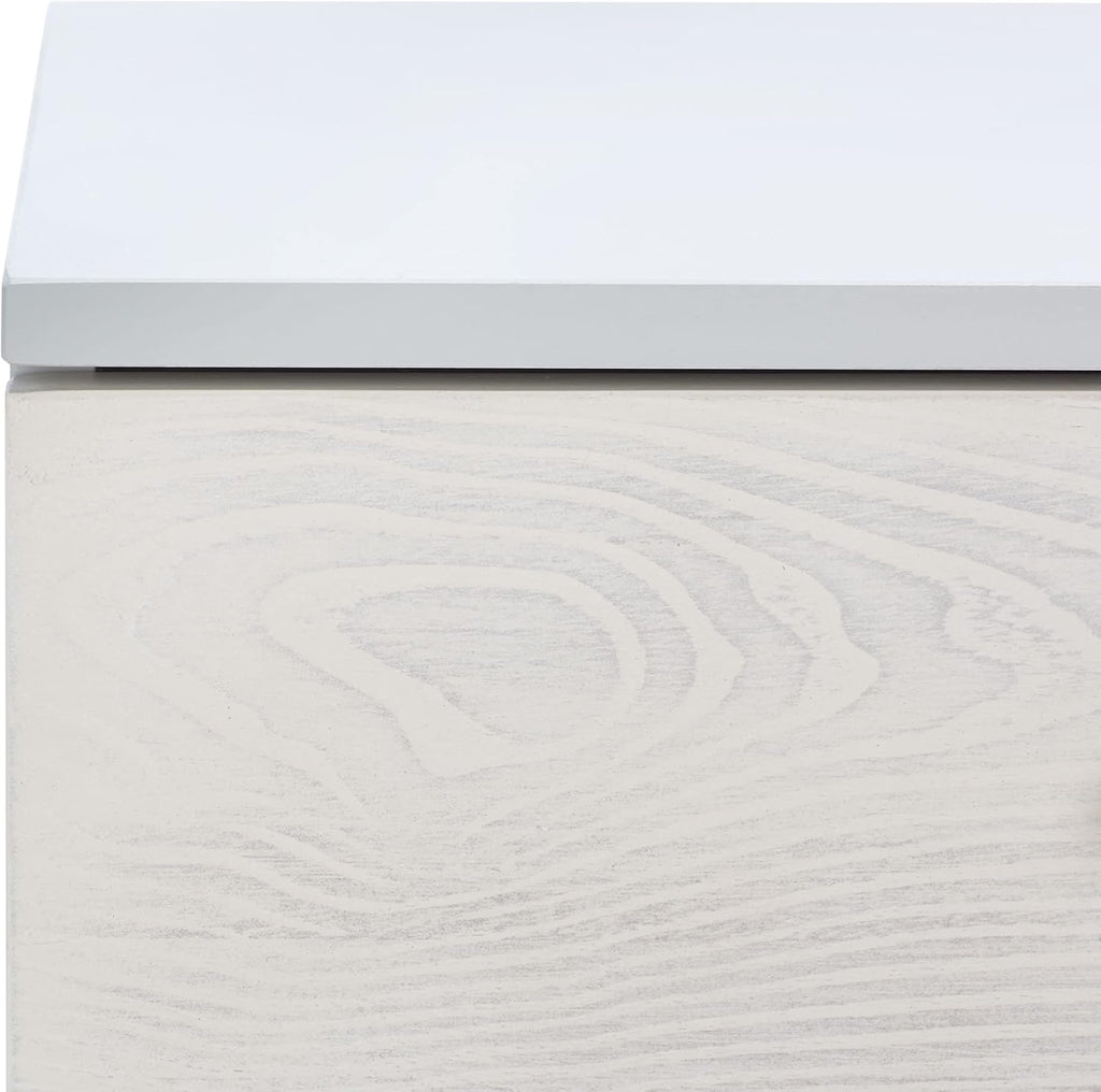 Safavieh Home Collection Genevieve Grey/White Washed 2-Drawer Nightstand