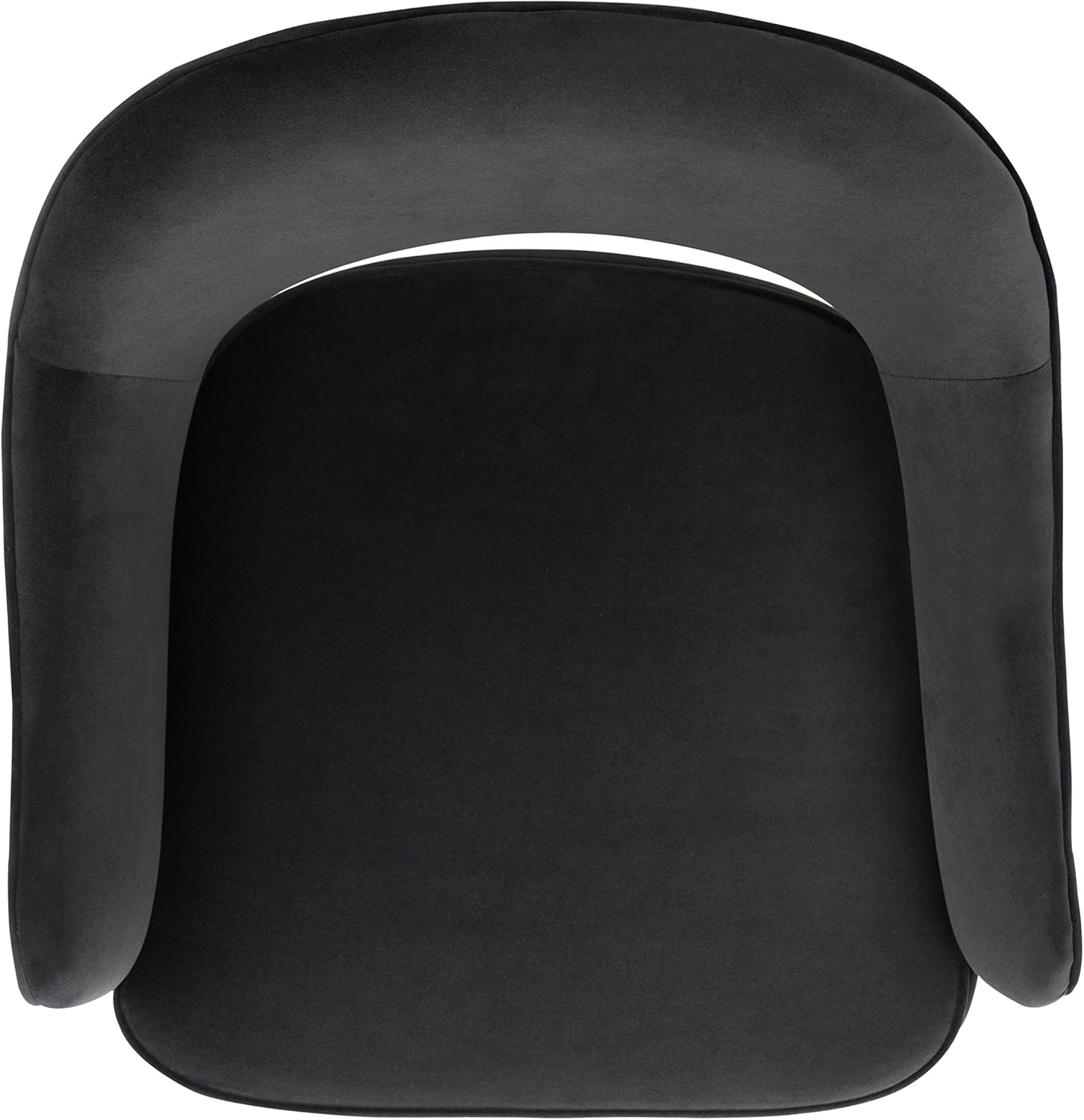 SAFAVIEH Home Collection Dublyn Black Velvet/Gold Accent Chair