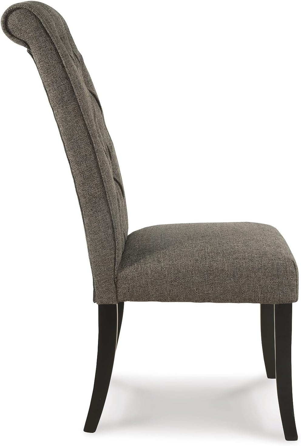Signature Design by Ashley Tripton Classic Tufted Upholstered 19.63' Armless Dining Chair, 2 Count, Brownish Gray