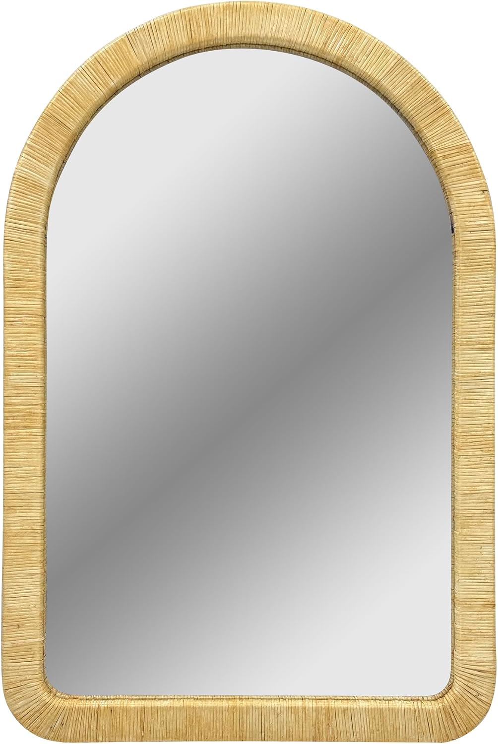 Ink+Ivy 39'x26' Mirror, Wall Mirror, Bathroom Mirrors for Over Sink, Boho Natural Rattan Decorative Vanity Mirror, Modern Hanging Mirror for Entryway, Living Room & Bedroom, Ready to Hang