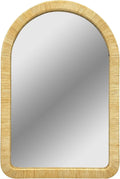 Ink+Ivy 39'x26' Mirror, Wall Mirror, Bathroom Mirrors for Over Sink, Boho Natural Rattan Decorative Vanity Mirror, Modern Hanging Mirror for Entryway, Living Room & Bedroom, Ready to Hang