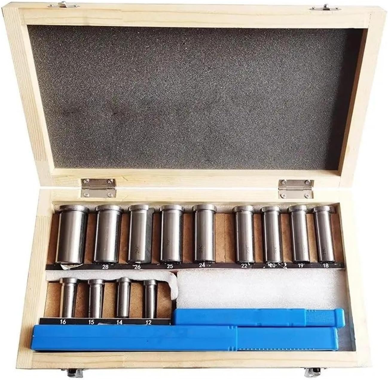Keyway Cutting Tool Keyway Broach 22pcs Set Broaching Tool Bushing Shim System 12-30 HSS knife for CNC Machine for CNC Cutting Machine Too