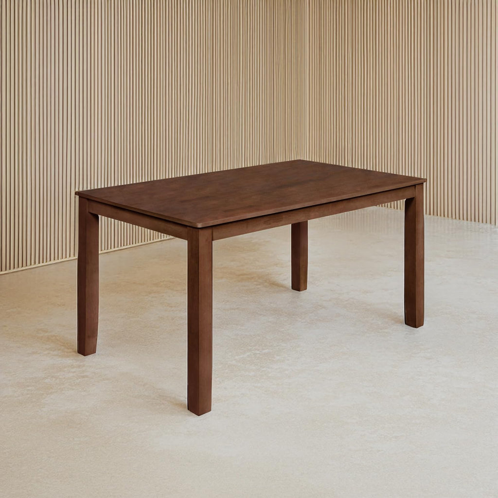 New Classic Furniture Pascal 59 in. Rectangle Wood Dining Table, Walnut