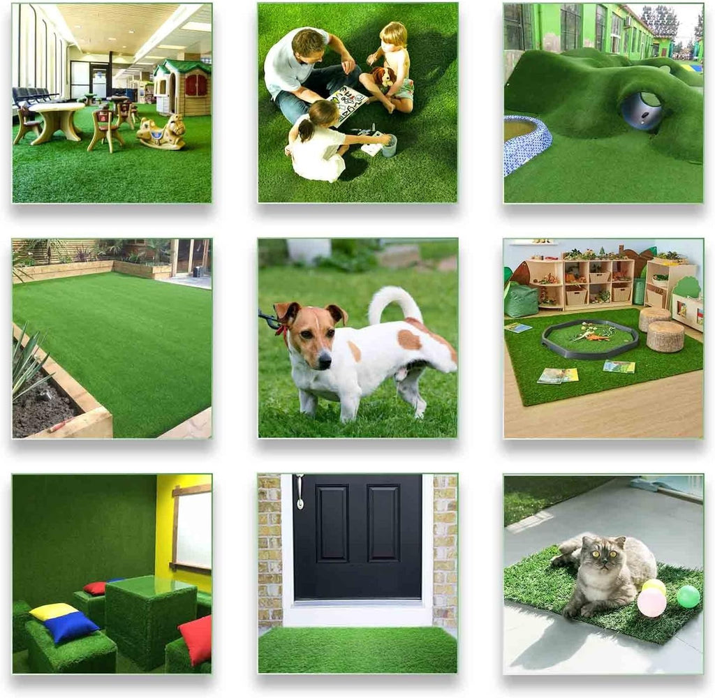 Pet Pad Artificial Grass Patch - Realistic & Thick Synthetic Fake Grass Mat for Outdoor Garden Landscape Pet Dog Grass Rug Astro Turf 13 FT x25 FT(325 Square FT)