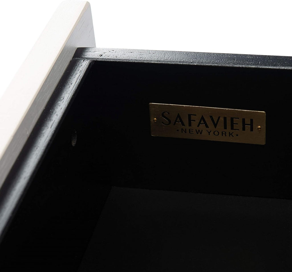 Safavieh Home Collection Genevieve Black/White Washed 2-Drawer Nightstand
