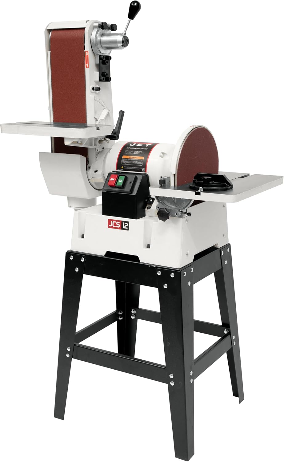 JET 6' x 48' Belt & 12' Disc Sander, Open Stand, 1-1/2 HP, 115/230V 1Ph (JSG-6DCK)
