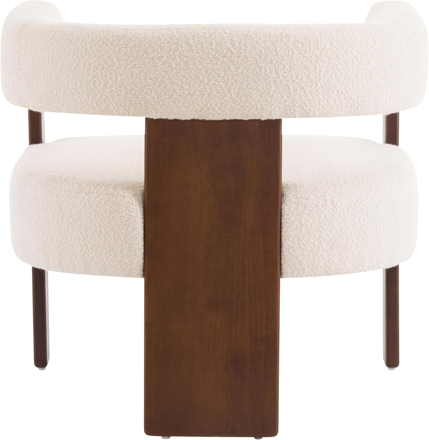 Christopher Knight Home Nettie Modern Accent Chair for Living Room, Boucle Fabric Single Lounge Sofa Chair with Wooden Frame, Comfy Reading Chair for Bedroom, Lounge Armchair with Soft Cushion, Beige