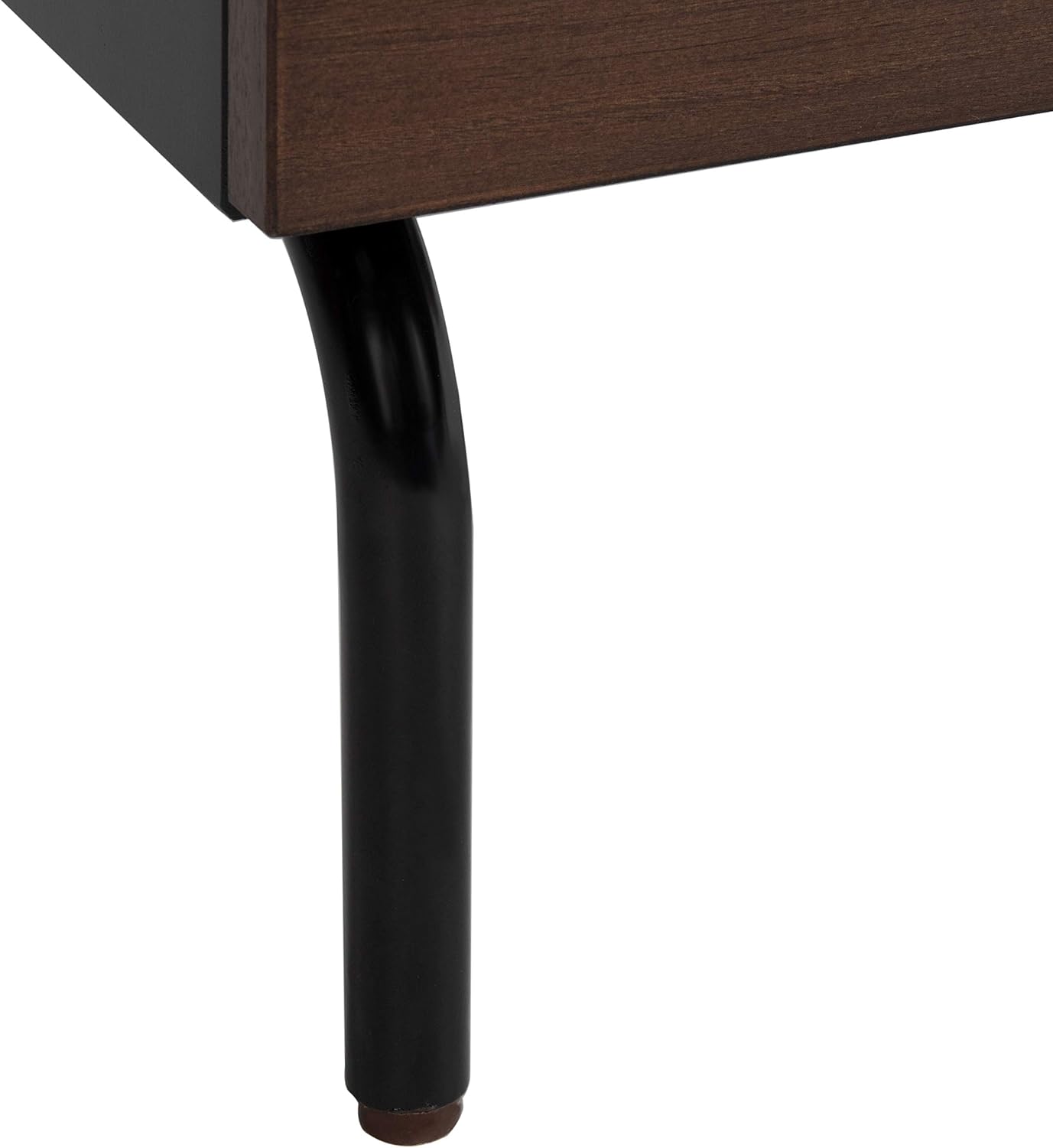 Safavieh Home Genevieve Modern Walnut and Black Mahogany 2-drawer Nightstand