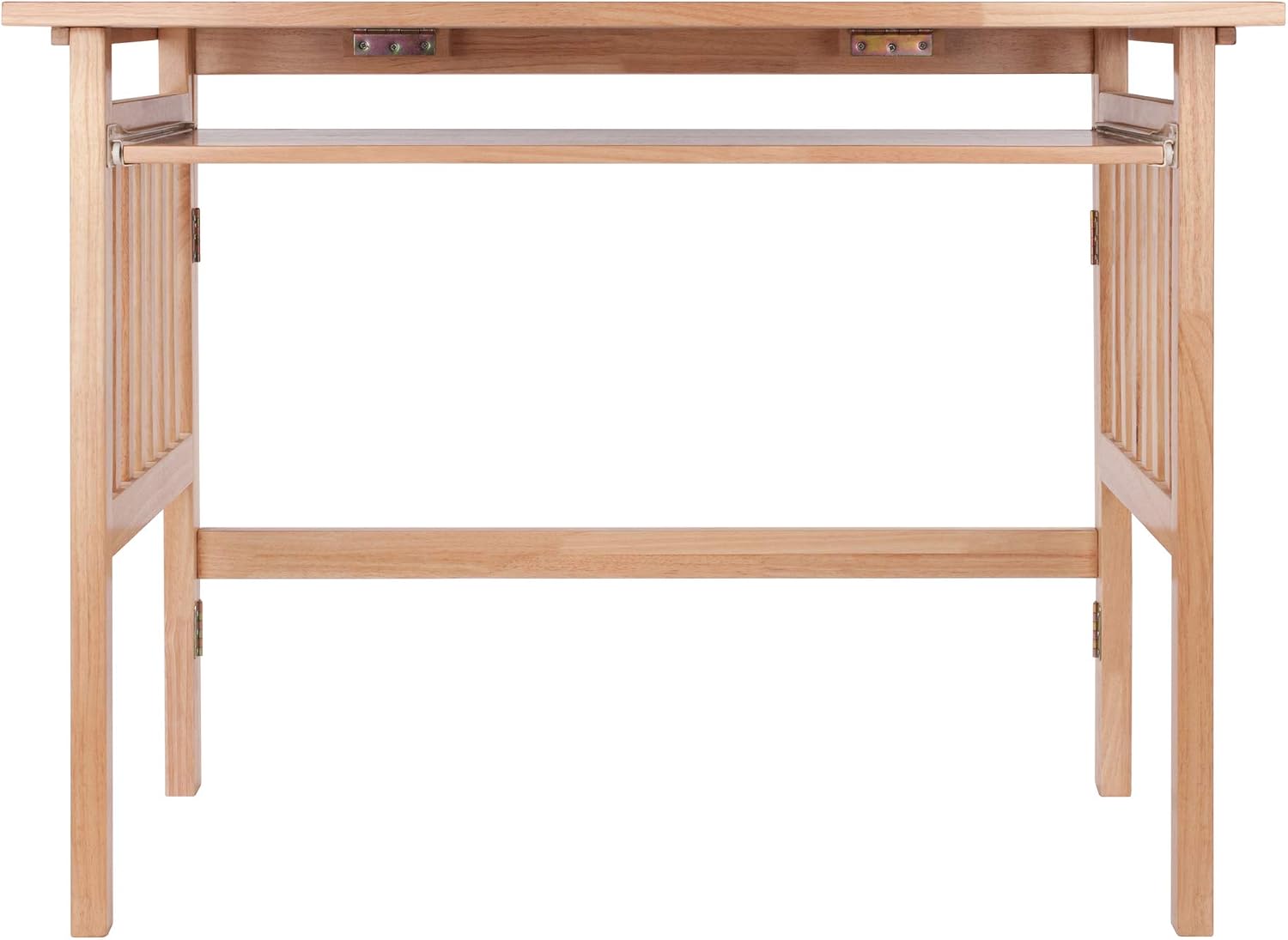 Folding Computer Desk, Beechwood