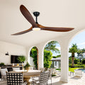 Farmhouse Rustic Ceiling Fans with Lights, Solid Wood 70 inch Large Ceiling Fan, Outdoor Ceiling Fans for Patios with Light, Reversible DC Motor, High CFM Fan for Farmhouse, Exterior Porch