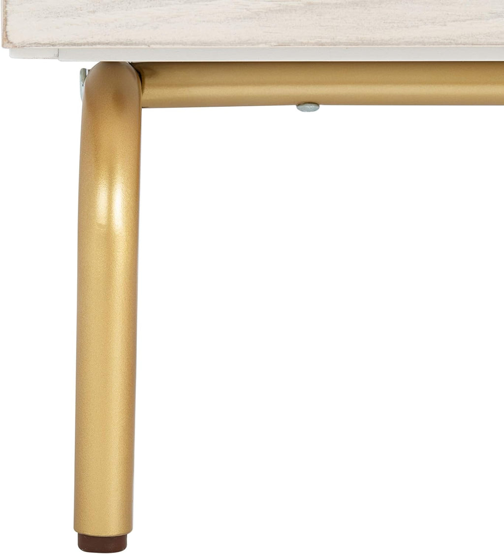 Safavieh Home Collection Genevieve White/White Washed 2-Drawer Nightstand