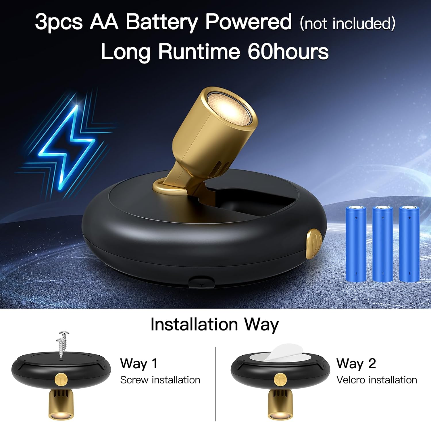 Indoor Plant Spotlight Battery Operated,Picture Light with Remote,Wall Painting Uplight,Wireless Dimmable Timer,Spot Light for Plants Trees Pictures Dis Painting Art e Gallery Portrait