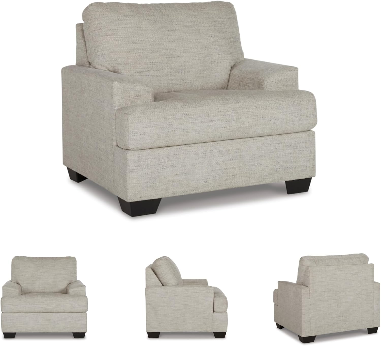 Signature Design by Ashley Vayda Casual Upholstered Chair, Light Gray