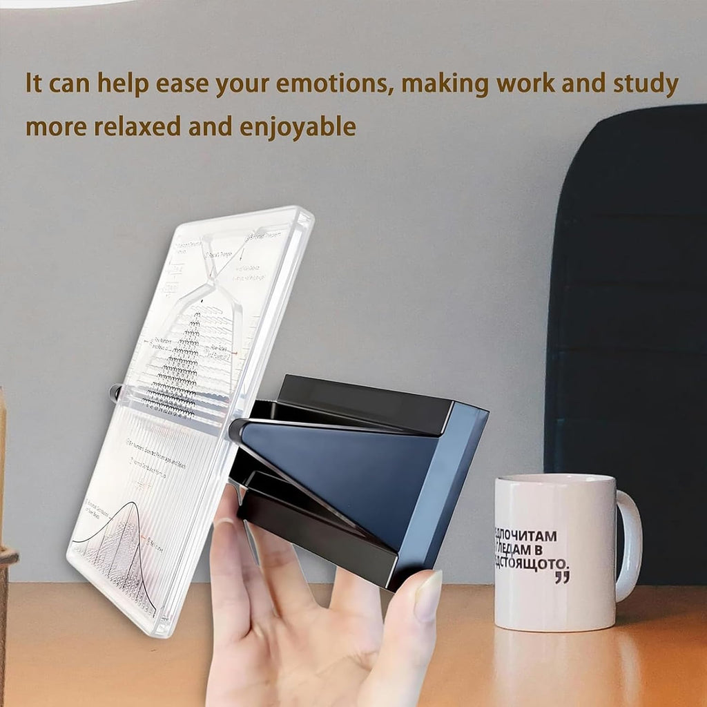 Galton Board Kinetic Art Desk Decor - Stress Relief Fidget Toy with Bell Curve for Executive Office & Home Study(12')