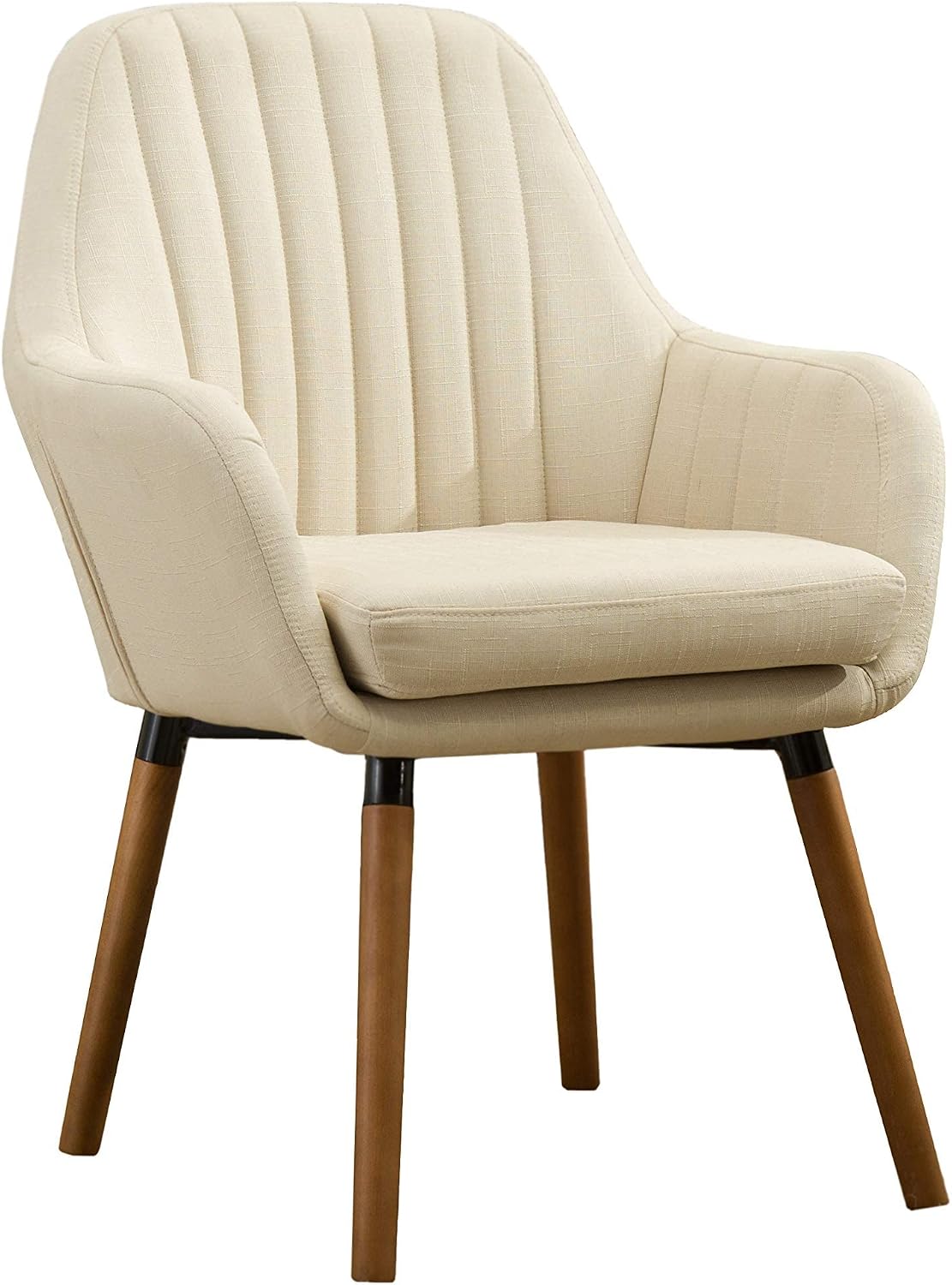 Roundhill Furniture Tuchico Contemporary Fabric Accent Chair, Arm Rest, Tan