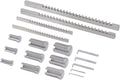 CME 18 Piece Keyway Broach Set, for 1/8' to 3/8' Keyway Widths and 9/16' to 1 9/16' Hole Diameters, Machine Keyway Widths for Gears, Pulleys, and Bushings