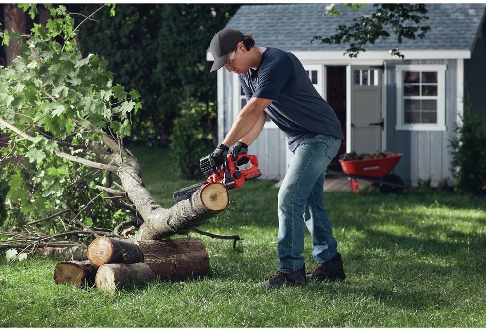 CRAFTSMAN CMCCS610D1R V20 Brushed Lithium-Ion 10 in. Cordless Chainsaw Kit (2 Ah) (Renewed)