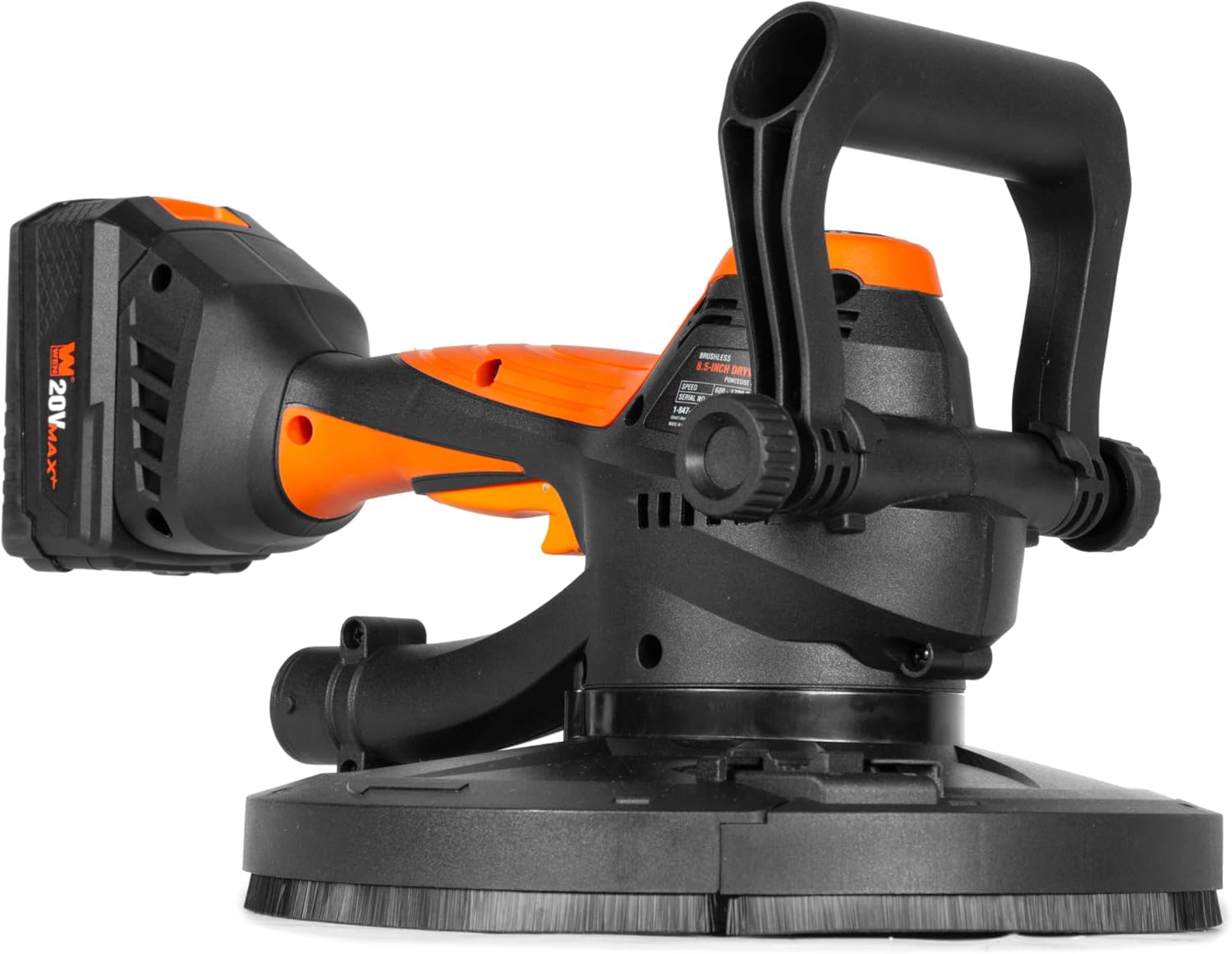 WEN 20V Max Brushless Handheld Drywall Sander with 4.0Ah Battery and Charger (20408)