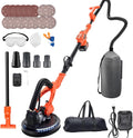 VEVOR Drywall Sander, 450W Cordless Electric Sander, Popcorn Ceiling Removal Tool with Vacuum Dust Collection, 7 Variable Speed 0-1600 RPM, LED Light, Foldable & Extendable Handle, 15 Sanding Discs