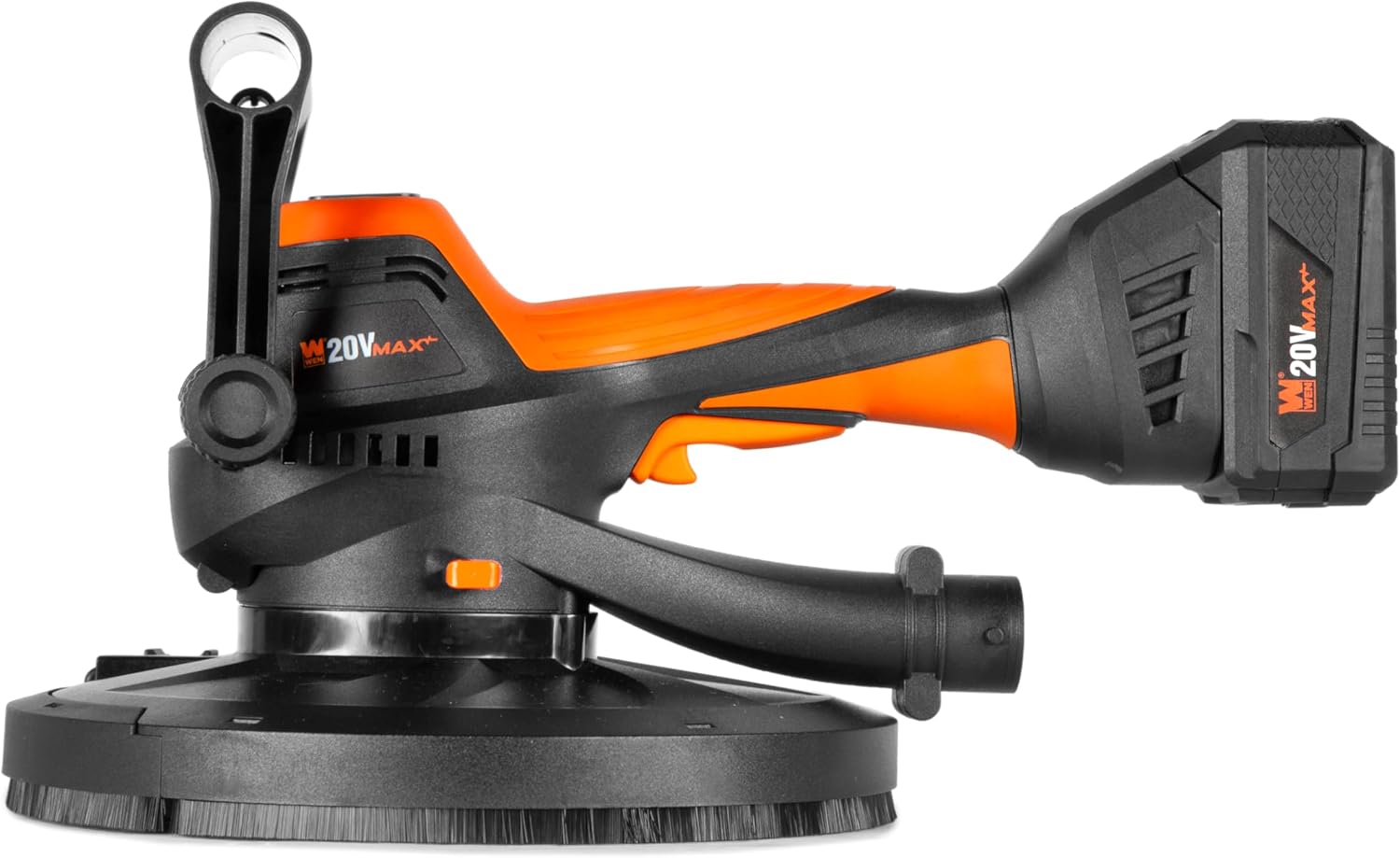 WEN 20V Max Brushless Handheld Drywall Sander with 4.0Ah Battery and Charger (20408)