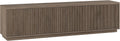 Henn&Hart Fluted TV Stand for TVs up to 85' with 2 Concealed Ribbed Storage Cabinets and Adjustable Shelves for Living Room, Family Room, or Office, Weathered Gray