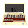 22Pcs Keyway Broach Kit Keyway Broach Set Collared Bushing Shim Sets Metric Size Set w/ 4 Pcs Broach & 13 Collared Bushing & 5 Gaskets High Speed Steel CNC Metal Metalworking Industrial Tools