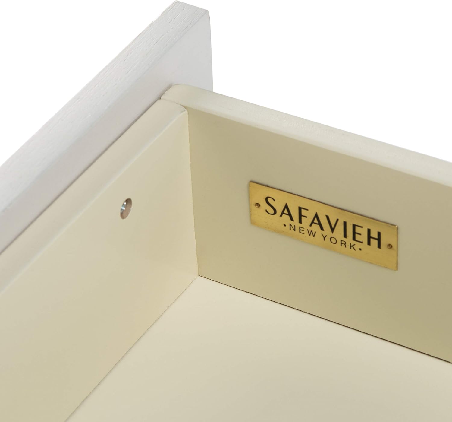 Safavieh Home Collection Genevieve Cream/White Washed 2-Drawer Nightstand