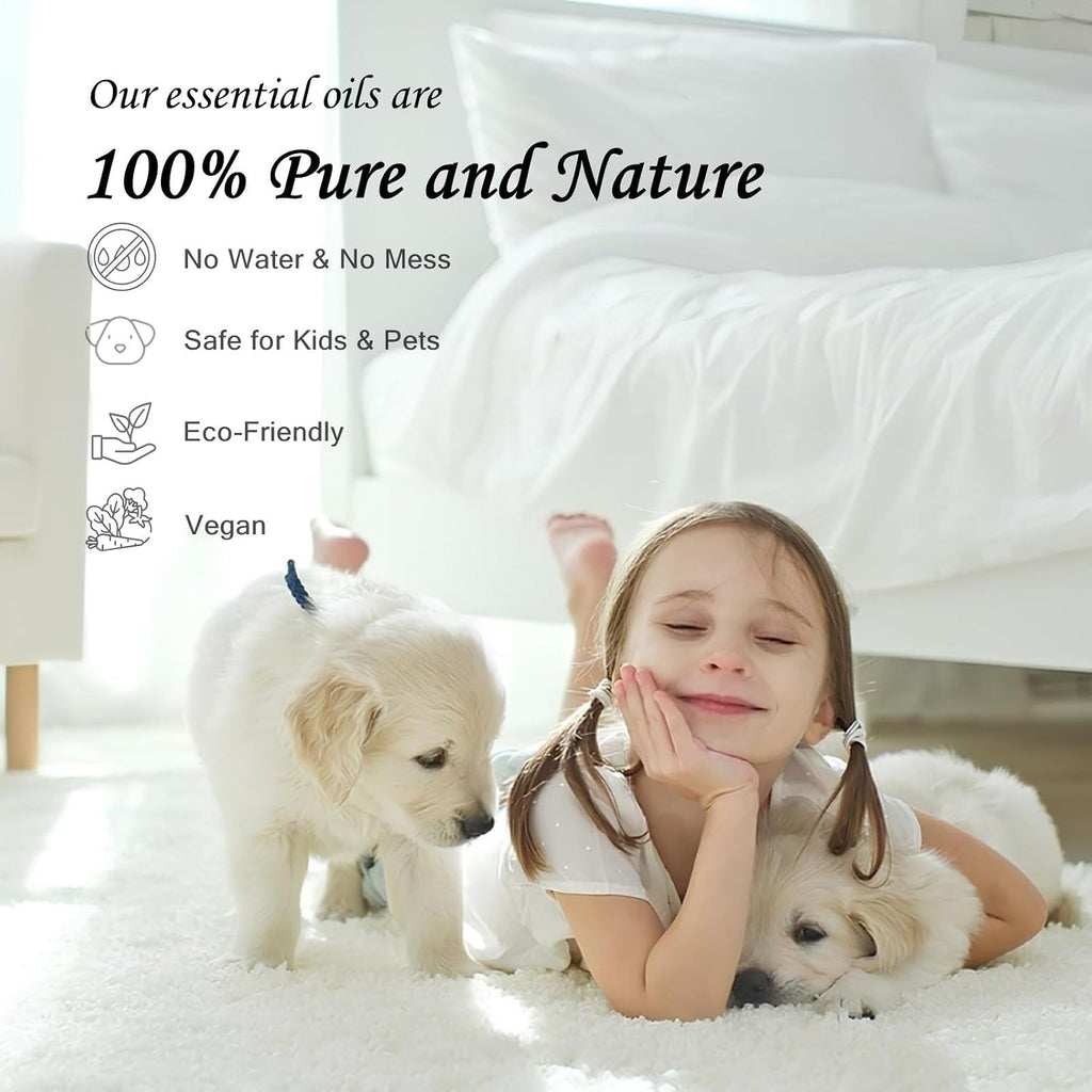 JCLOUD Smart Scent Air Machine for Home with Royal Serenity Inspired by Luxury Hotel Essential Oils 100ML, HVAC Scent Diffuser Cover Up to 2000 Sq. Ft with Cold Air Technology for Large Room