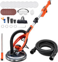 VEVOR Drywall Sander, 950W Electric Drywall Sander, Popcorn Ceiling Removal Tool with 7 Variable Speed 1000-2300 RPM, Double-Deck LED Light, Foldable & Extendable Handle, 15 Sanding Discs, Dust Hose