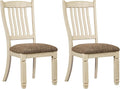 Signature Design by Ashley Bolanburg 20' Upholstered Dining Room Chair, Set of 2, Antique White