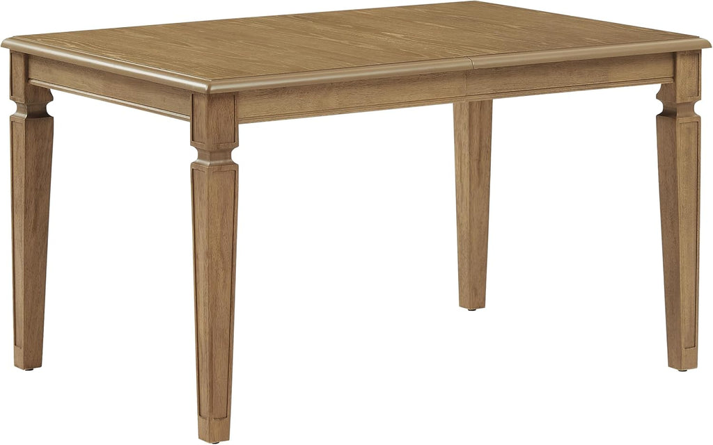 Crosley Furniture Katia Traditional Wood Dining Room Table with Leaf Extension, Kitchen Tables, Driftwood