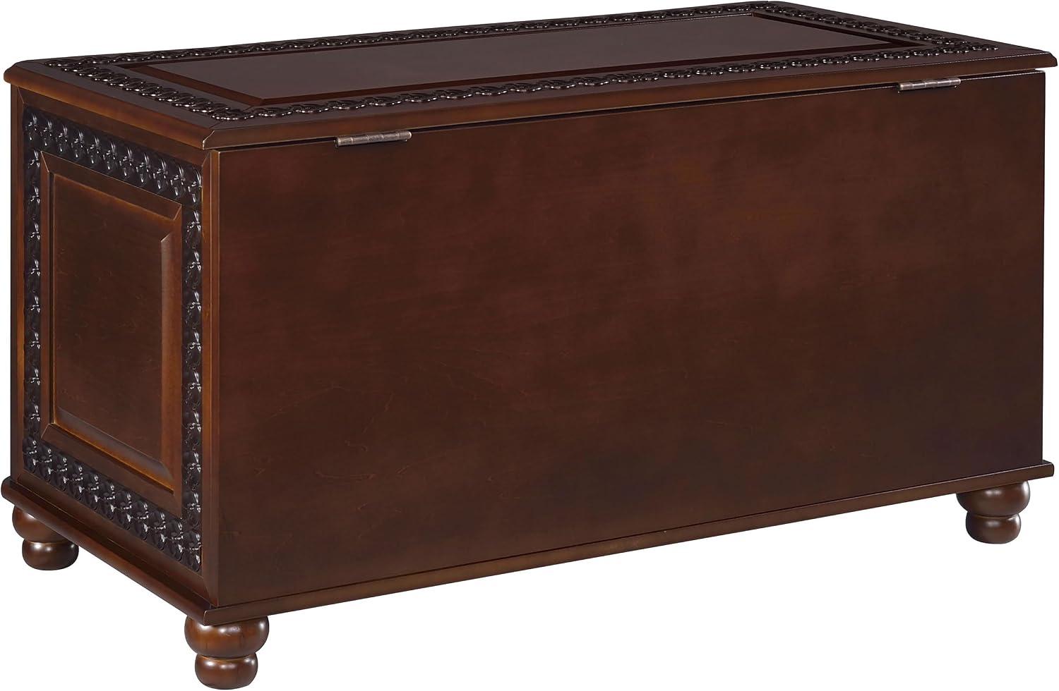 Coaster Home Furnishings - Finlay - Wood - Cedar Chest with Flip-Open Top, Safety Hinge, Lined Interior and Traditional Style - Bedroom - 40-Inch - Dark Tobacco - 900012