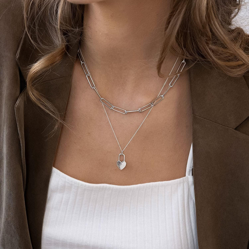 OAK & LUNA - Choose Your Style Women's Chain - Sterling Silver, 18K Gold Plated, Gold Vermeil, 14K Solid Gold - Bobble, Paperclip, Herringbone, Gourmette, Rope, Texture, Pearl, Cable, Mirror, Box, Twist - Custom Length