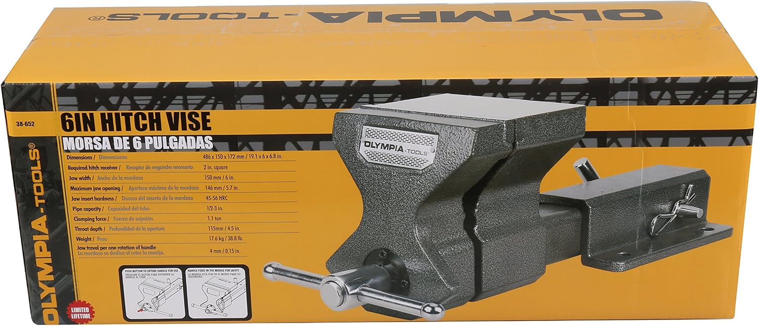 Olympia Tools Hitch Vise 38-652, 6 inches