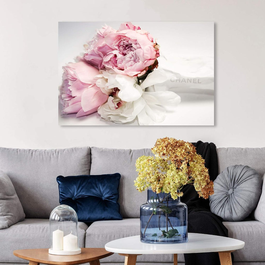 Oliver Gal Peonies and Magnolia Love Canvas Print Wall Art for Living Room, Bedroom, and Bathroom, 36' x 24', Gallery Wrapped