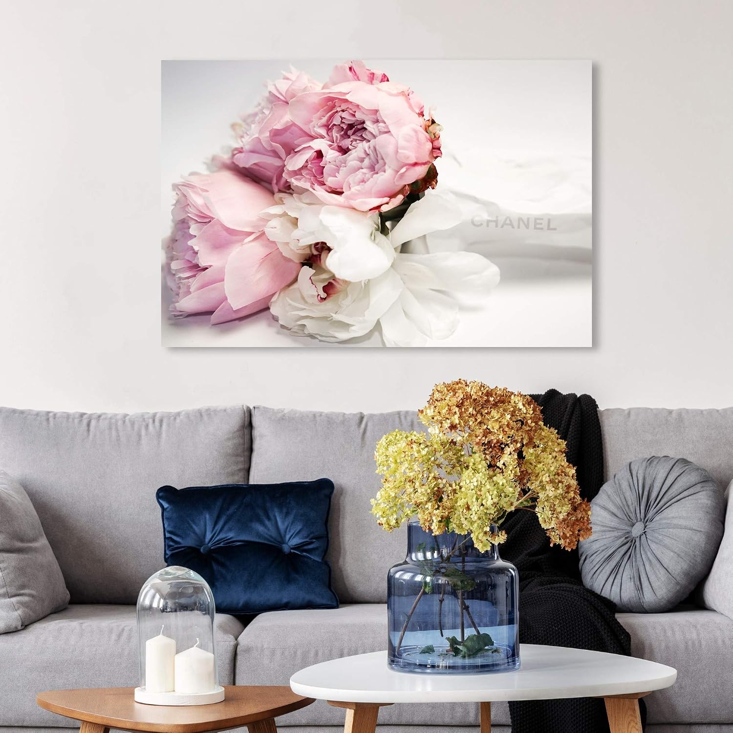 Oliver Gal Peonies and Magnolia Love Canvas Print Wall Art for Living Room, Bedroom, and Bathroom, 36' x 24', Gallery Wrapped