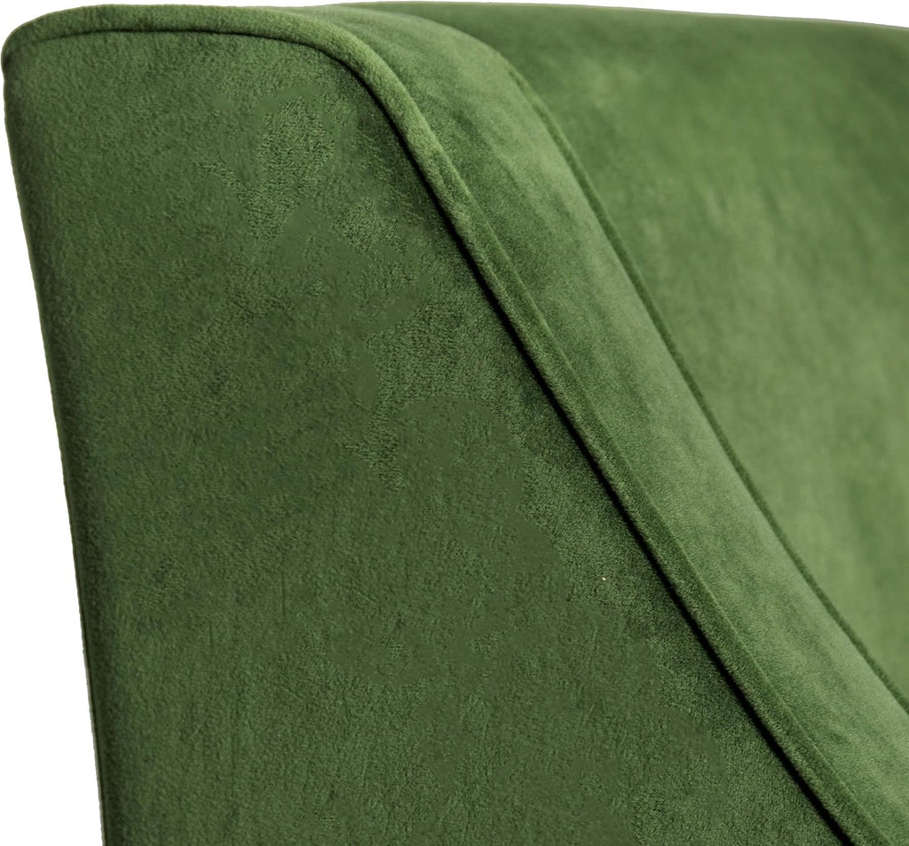 HomePop Classic Swoop Arm Accent Chair - Dark Green