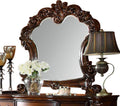 Acme Vendome Traditional Arched Top Wood Frame Mirror in Cherry
