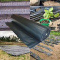 Farm Plastic Supply - Weed Control 6 Mil Black/White Polyethylene Sheeting - Heavy Duty Weed Barrier Landscape Fabric for Outdoor Gardens, Non Woven Weed Blocker Fabric, Weed Control (10' x 100')