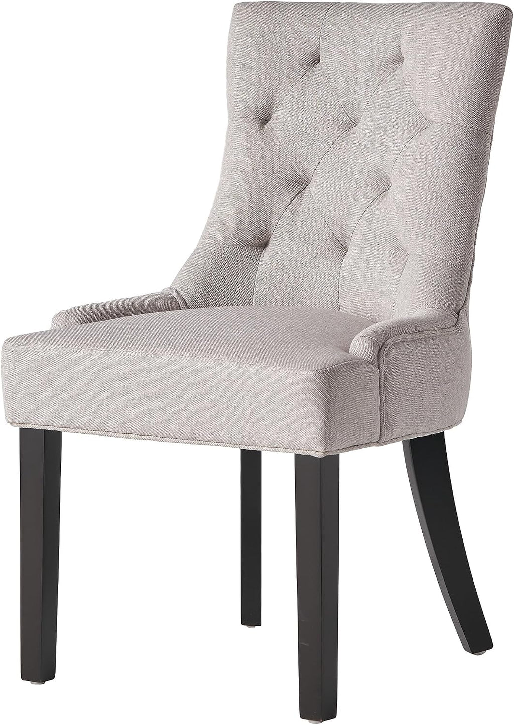 Christopher Knight Home Hayden Fabric Dining Chairs, 2-Pcs Set,Polyester, Light Grey